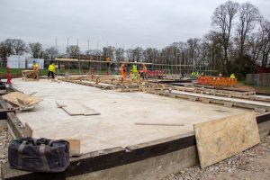 Teddington Cricket Club, start of the new Pavilion build.