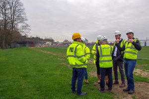 Malcolm Lawrence with TCC Matt Rees, GPF Lewis and Reed Watts on site.